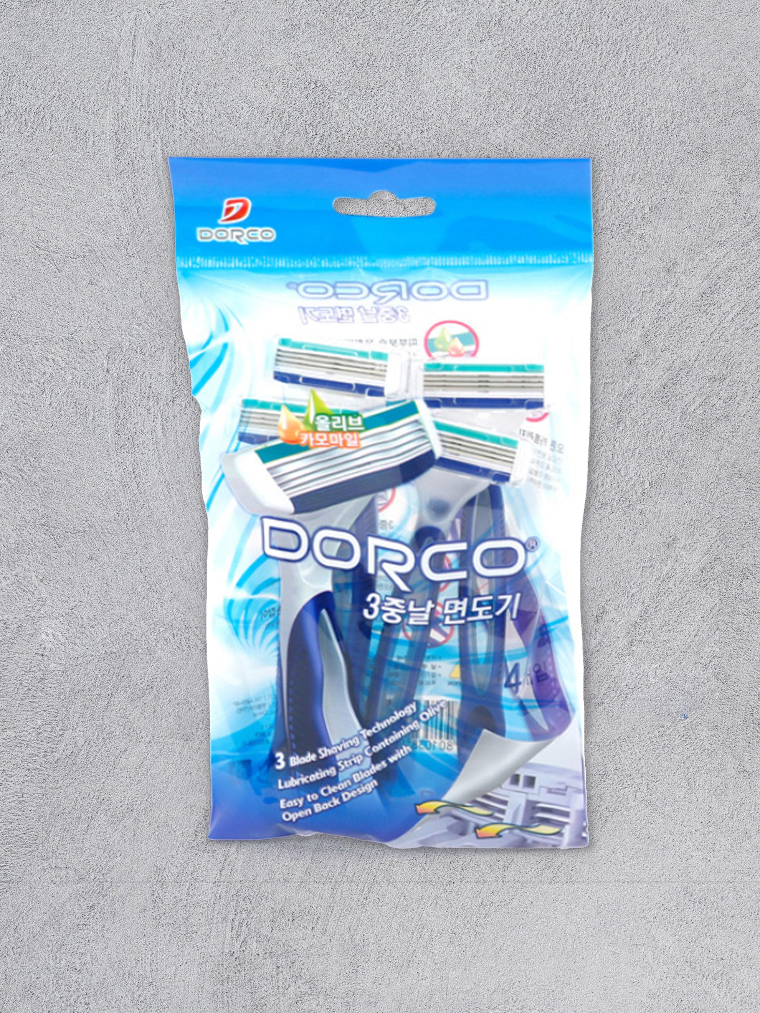 Бритвы Dorco Pace с тремя лезвиями, 4 шт. 1ea