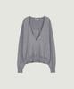 Riel V-Neck Knit (Melange Gray)