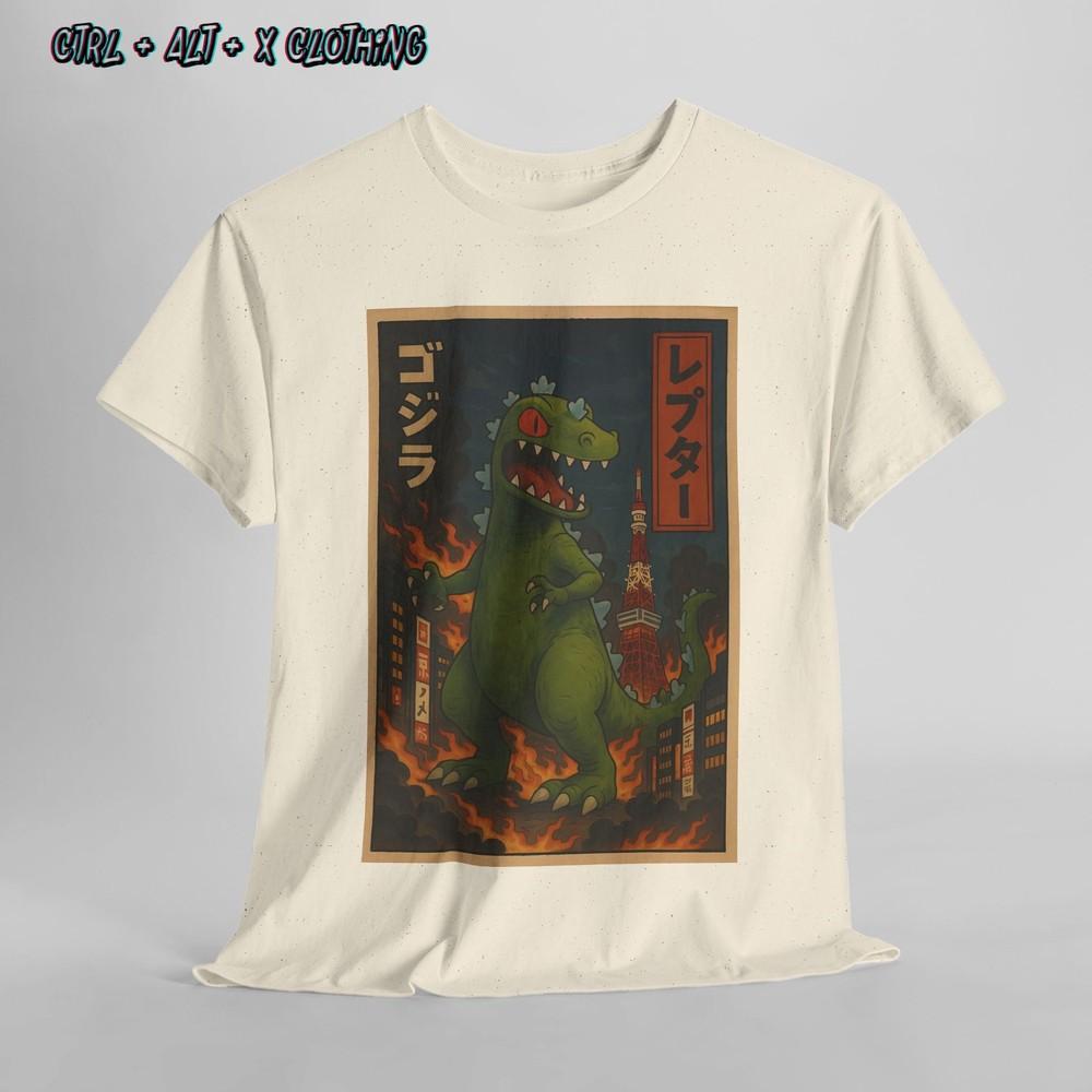 

Рептар Азиатский Стиль Rugrats Графическая Футболка, Унисекс Хлопковая Футболка с Мультфильмом XL