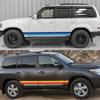 For Land Cruise 300 LC300 Prado 150 120 Car Sticker Door Side Stripe Decal Kit Waterproof PVC Stickers Car Exterior Accessories