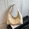 Korean minimalist lazy style tote bag for women, 2026 summer vintage soft leather versatile one-shoulder underarm bag