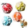 Non-Toxic Dog Balls for Boredom Geometric Ball Toy, Indestructible Chew Multi-faceted Teeth Durable Toys Destructive Chewers Cleaning Interactive