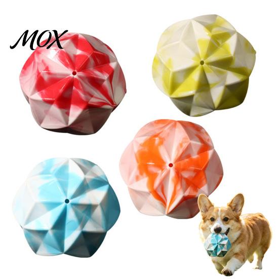 Non-Toxic Dog Balls for Boredom Geometric Ball Toy, Indestructible Chew Multi-faceted Teeth Durable Toys Destructive Chewers Cleaning Interactive