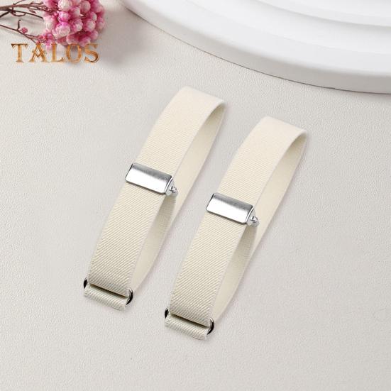 1 Pair Unisex Armband Adjustable 2.5CM Width Solid Color Leg Strap Elastic Shirt Sleeve Holder Arm Cuffs Bands Party Wedding Clothing Accessories