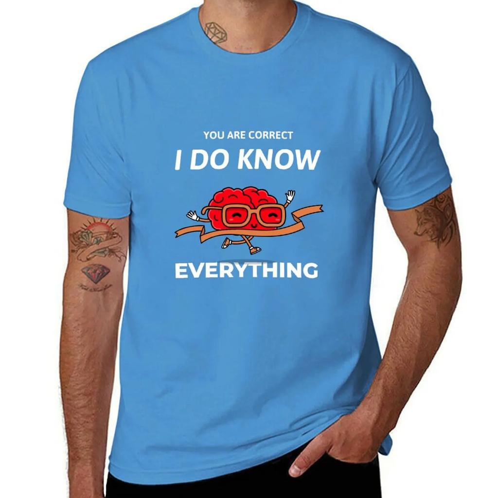 Funny T Shirt  YES I KNOW EVERTHING TShirt plain sublime designer t shirt men