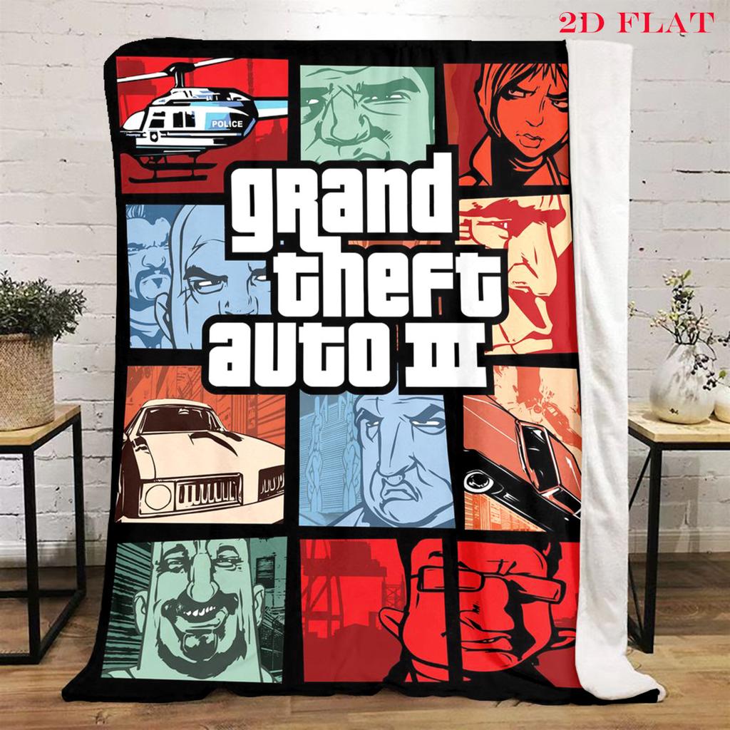 Grand Theft Auto V: Coperta Azione e Avventura coperta Arredamento Casa Coperta per riposo in ufficio Coperta in peluche per esterni Coperta per aria condizionata