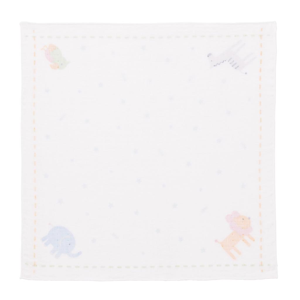 Gauze Handkerchief 2 Handkerchiefs Gauze Made in 35 x 35 Ideal for bath newborn baby baby shower Multicolor Mikihouse Set & Towels, 100% Cotton,