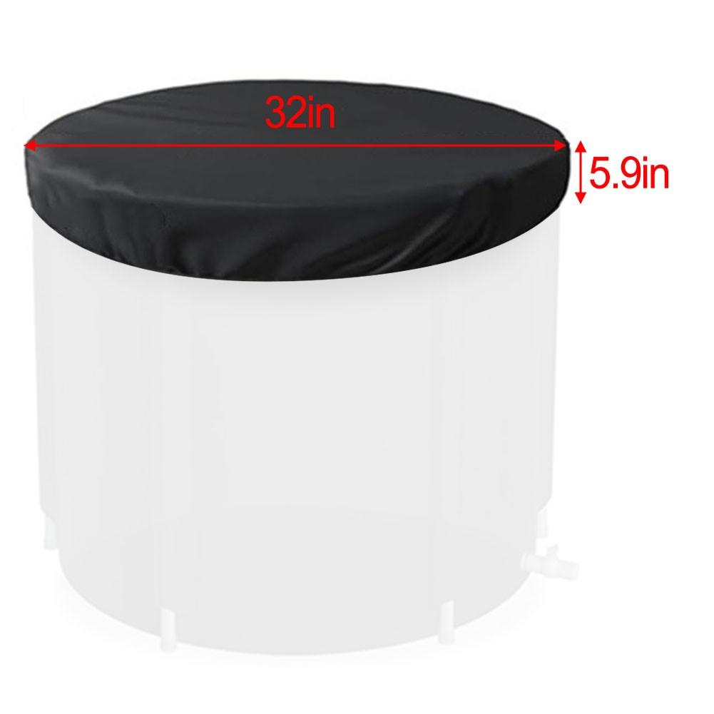 Outdoor Ice Bath Cover Dustproof Waterproof 32x32 and 36 6x36 6 Inches