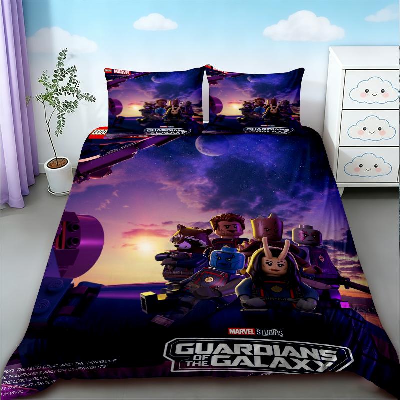 Capa de Edredom Infantil Roblox Conjunto de Roupa de Cama Desenho Animado Capa de Colcha Macia Amiga da Pele Para Quarto Decoração de Casa Twin Single