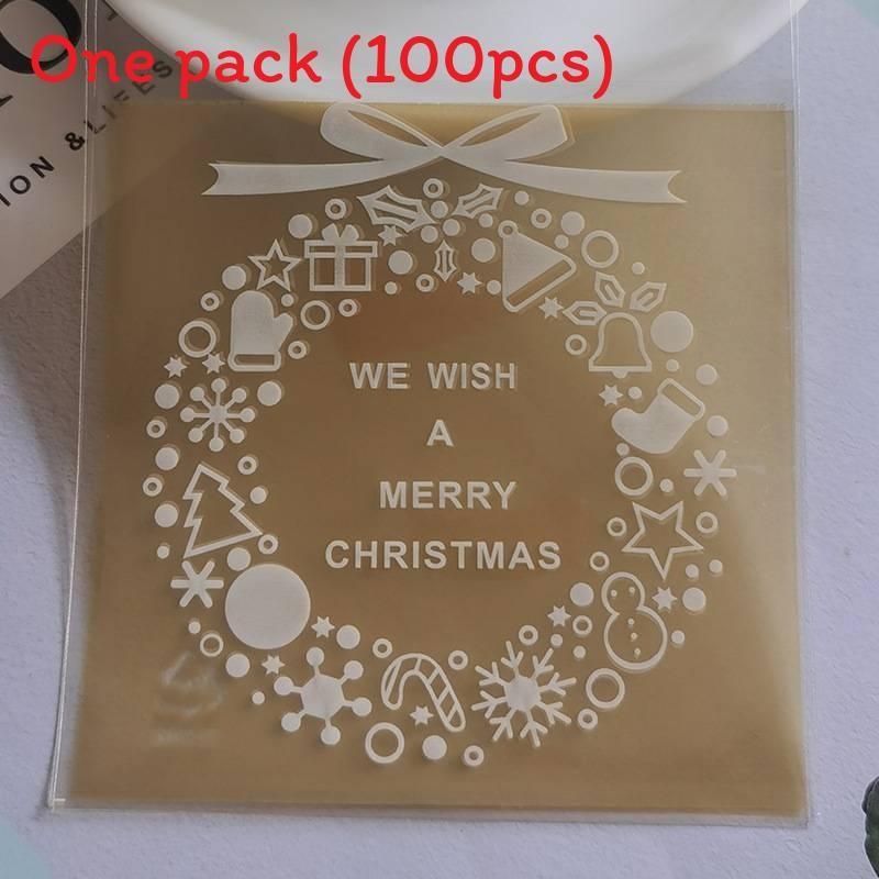 Christmas Sealing Self Food Bag Oxidation Resistant Design Sweets Candies Hard