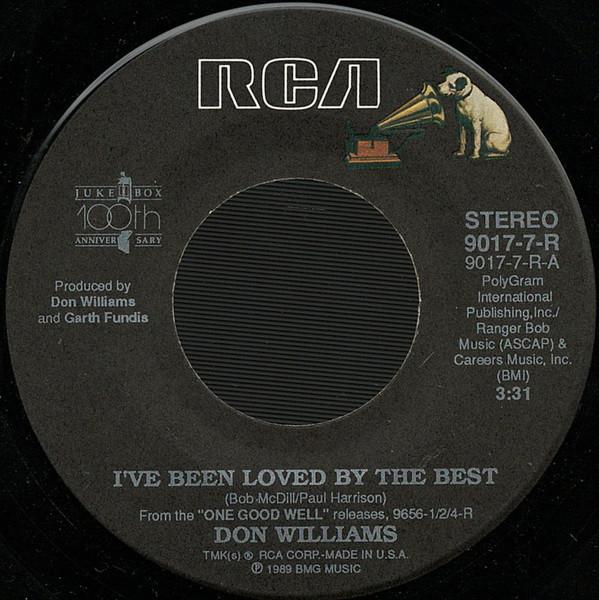 

7inch Record DON WILLIAMS - I ve Been Loved By The Best 90177R RCA 1990 US Folk Used