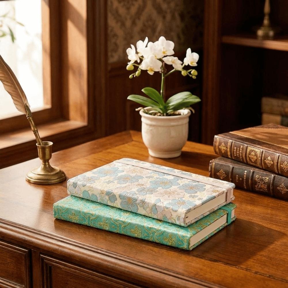 A6/A5 Elastic Band Notebook Thick Paper Pocket Notebook Stylish Vintage Journal Desk Use