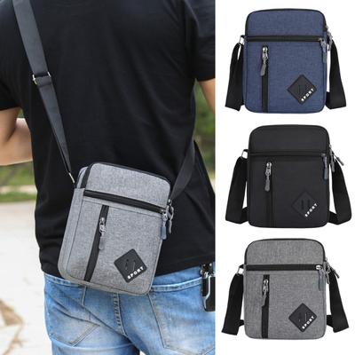 Männer Messenger Bag Verstellbarer Riemen Große Kapazität Sling Pack Multi Taschen Wasserdichte Umhängetasche Umhängetasche