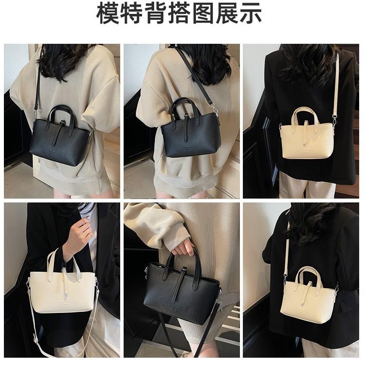 Premium Texture Large Capacity Tote Bag Women's New Messenger Bag Retro Shoulder Bag Commuter Handbag