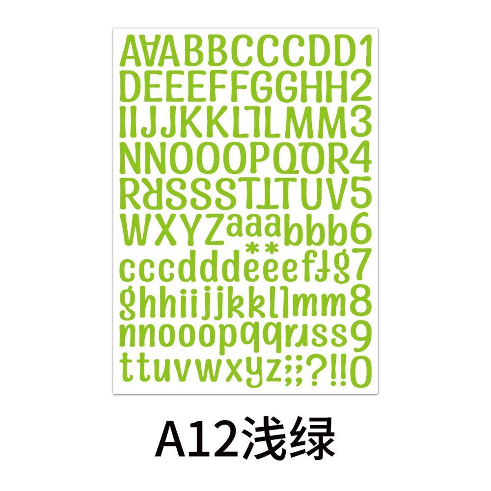 2Pcs 26 Alphabet A-Z Planner Stickers Waterproof Colorful Creative Diy Pvc Letter Number Sticker For Kids Cup Laptop