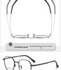 Ultra-Light Retro Metal Glasses Frame for High Prescription - Stylish Small Face Design