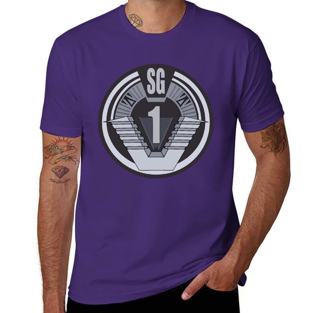 Stargate Sg Badge T-Shirt Luxury T-shirt Graphic Tee Shirt T-shirts Oversize Clothing for Men
