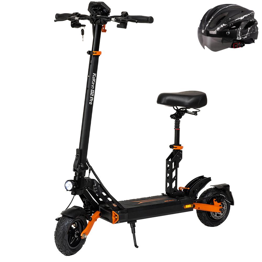 Electric Scooter Foldable Kukirin G2 Pro 600W Motor Top Speed 45Km/h With Removable Seat 48V 15.6AH Range 58Km Load 120Kg