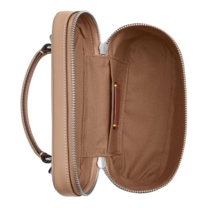 Coach RAINER 18 Logo del Marchio Borsa a Mano in Ecopelle Piccola Giallo Sabbia da Donna