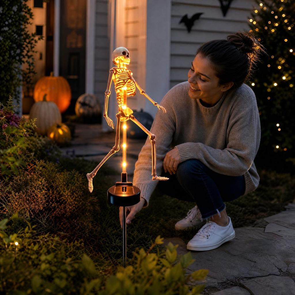 Halloween Skeleton Stake Light Outdoor Yard Decoration for Garden