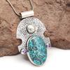 Azurite Necklace Malachite   Gifted Pendant Gemstone Jewelry