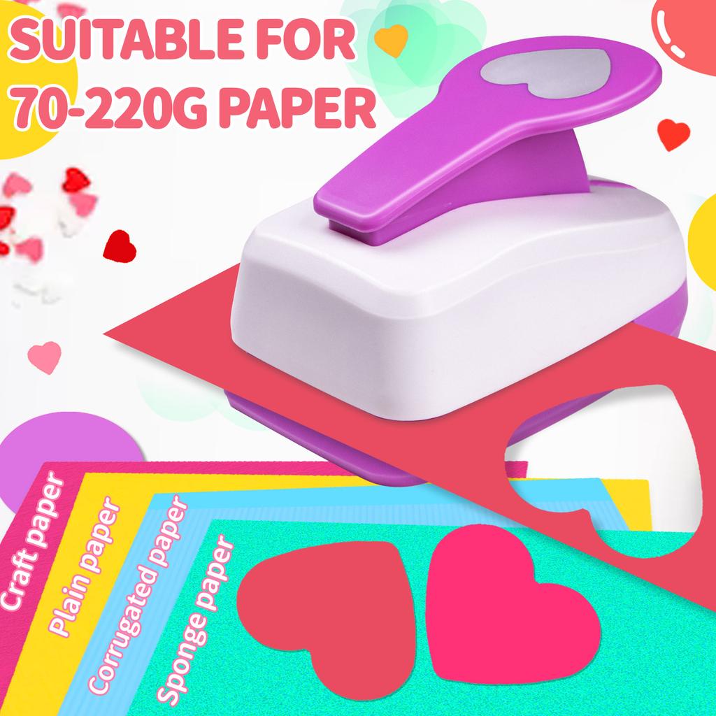 Papierschneider für Bastelarbeiten Locher Stanzer Stanzwerkzeug 50mm 2 Zoll Herz Papierformen Loch für Kartenherstellung Custom Scrapbooking