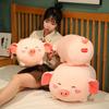 A Fat Pig Plush Toy Doll Doll Chubby Pink Pig Sleeping Pillow Doll Cushion Girl Gift