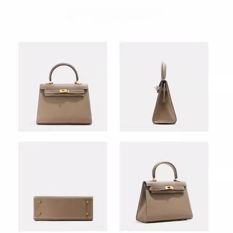 Die zweite Generation KL Handtasche Rindsleder Handflächenmuster Leder Damen Tasche Premium Mini Vielseitig Schulter Umhängetasche