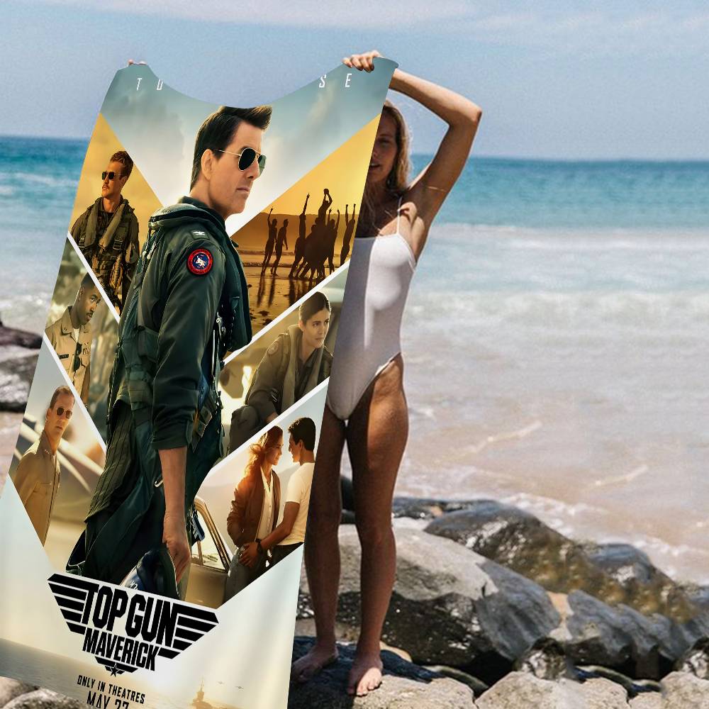 Top Gun Maverick Microfiber Beach Towel Absorbent Quick Dry Soft Yoga Swimming Resort Mountain Climbing Towel