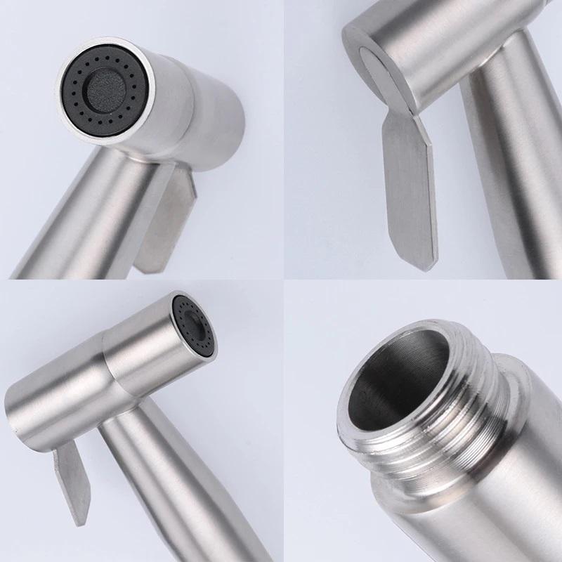 Sprayer Gun ხელის საპირფარეშო ტუალეტის ბიდეტის დამჭერი ხელის ონკანი სახლის აბაზანა საშხაპე თავის თვითწმენდა