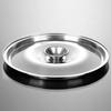 Stainless Steel Oil Storage Tank Multifunctional Durable Round Seasoning Bowl with Lid for Home Kitchen