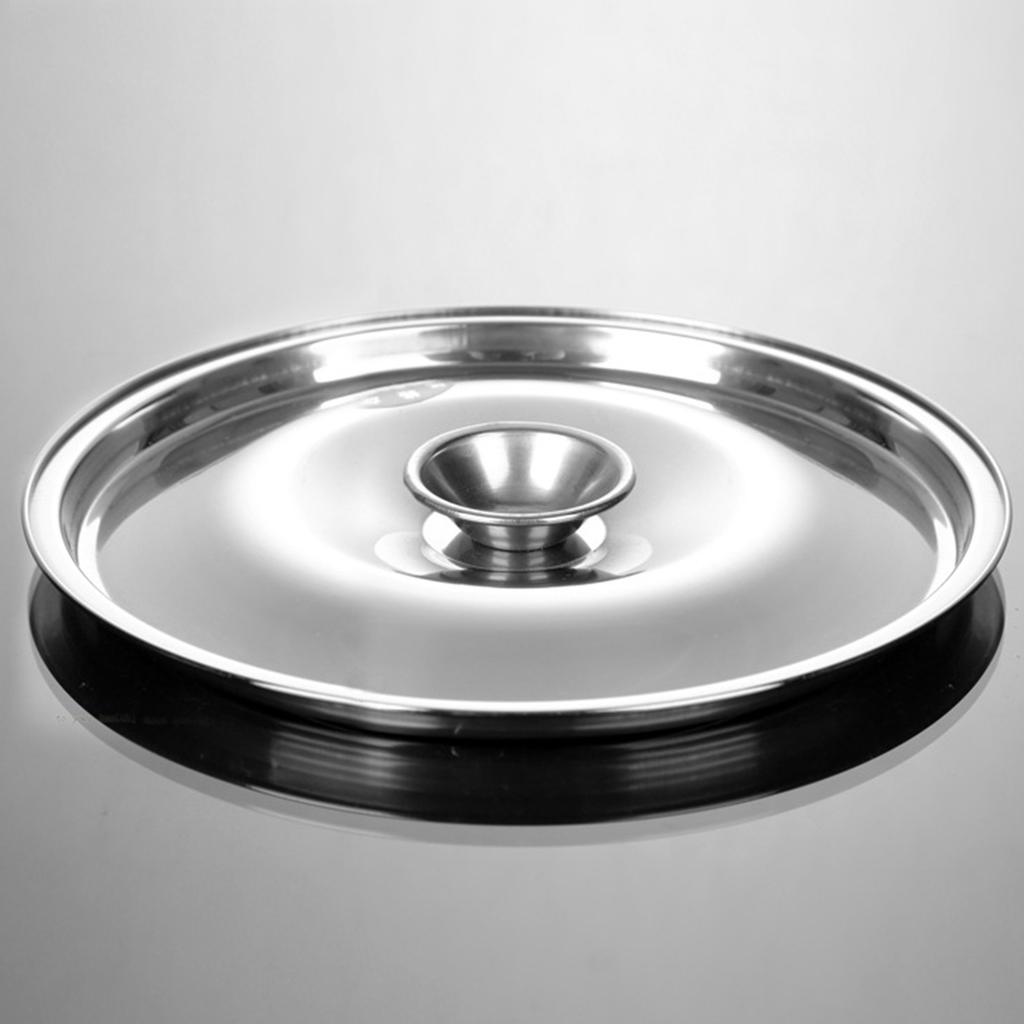 Stainless Steel Oil Storage Tank Multifunctional Durable Round Seasoning Bowl with Lid for Home Kitchen