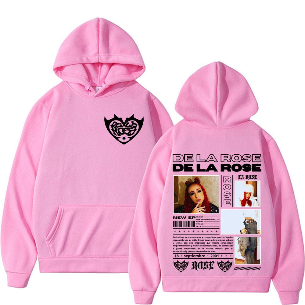 Singer Dela Rose Album Tour 2025 Graphic Sweatshirt Men Women Fashion Hip Hop Punk Oversized Hoodie Casual Long Sleeve Pullovers