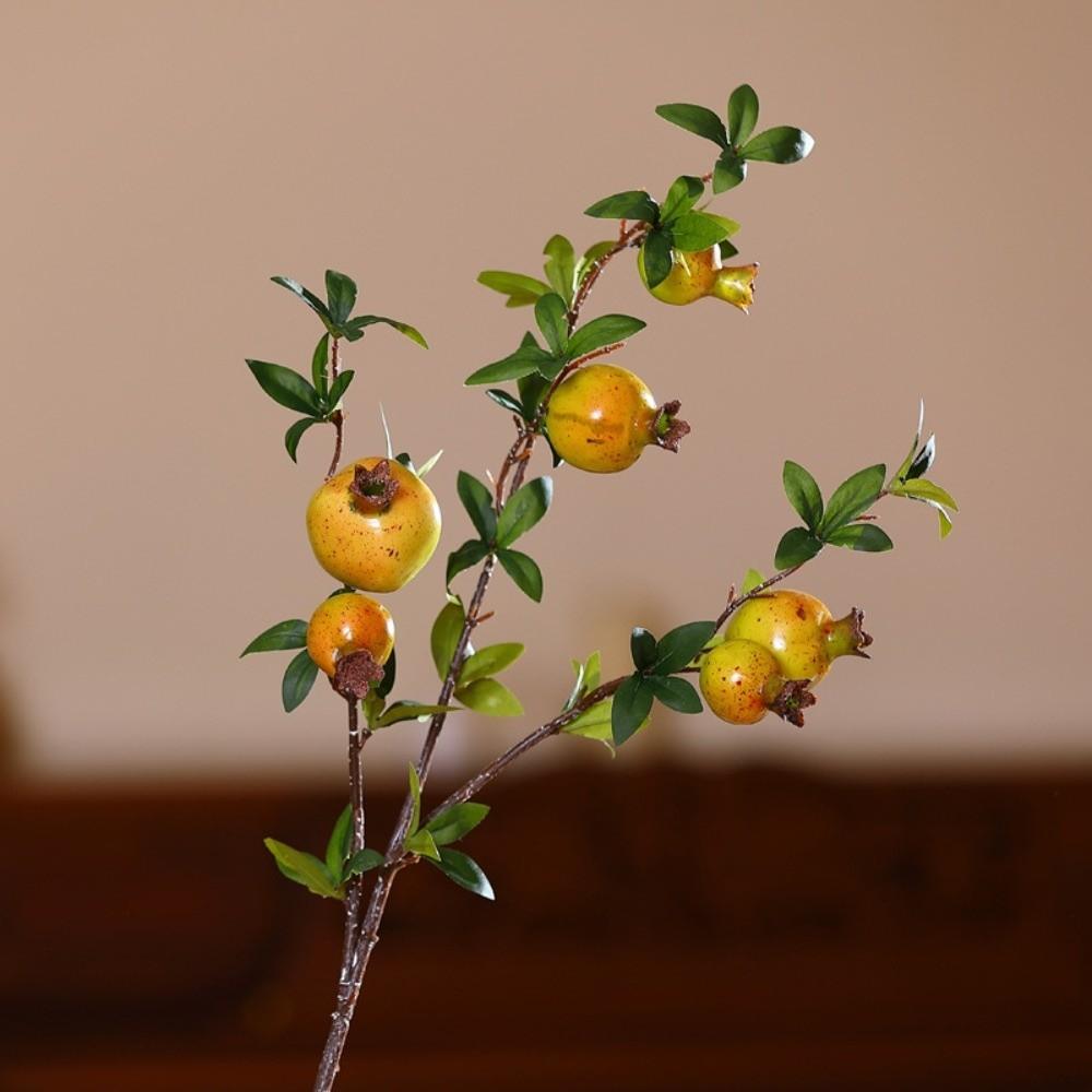 

DIY Artificial Pomegranate Branches 6-Fruit Plastic Simulation Pomegranate Fruit Handmade Realistic Simulation Foam Fruit Tree M