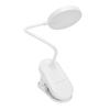LED Schreibtischlampe Wiederaufladbar 3 Modi Dimmbare Helligkeit Empfindliche Steuerung Augenschonend Clip-On Buchleselampe für Schlafzimmer