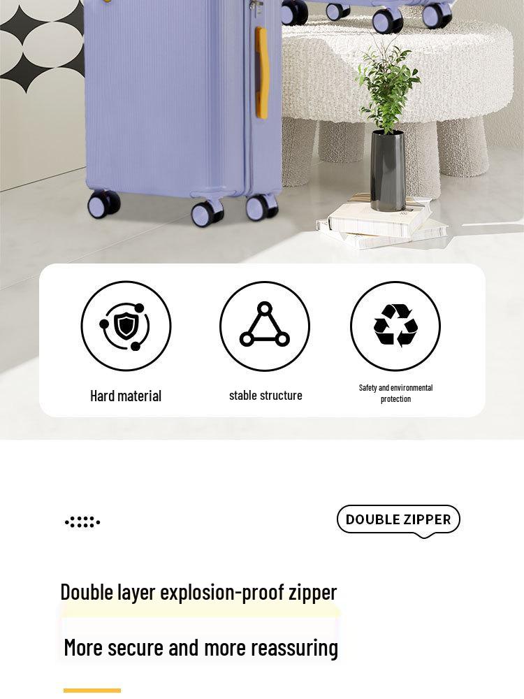 Evrensel Tekerlekli ve Şifreli Kilitli Ekstra Büyük 26 İnç Öğrenci Tekerlekli Çanta - Kalın, Dayanıklı ve Sağlam