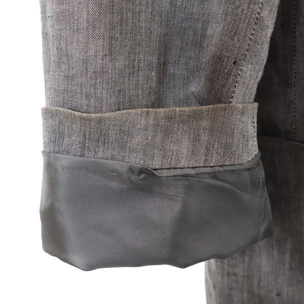 Lanvin Made In Japan Linen Blend Tailored Jacket B46 Gray Men's Used