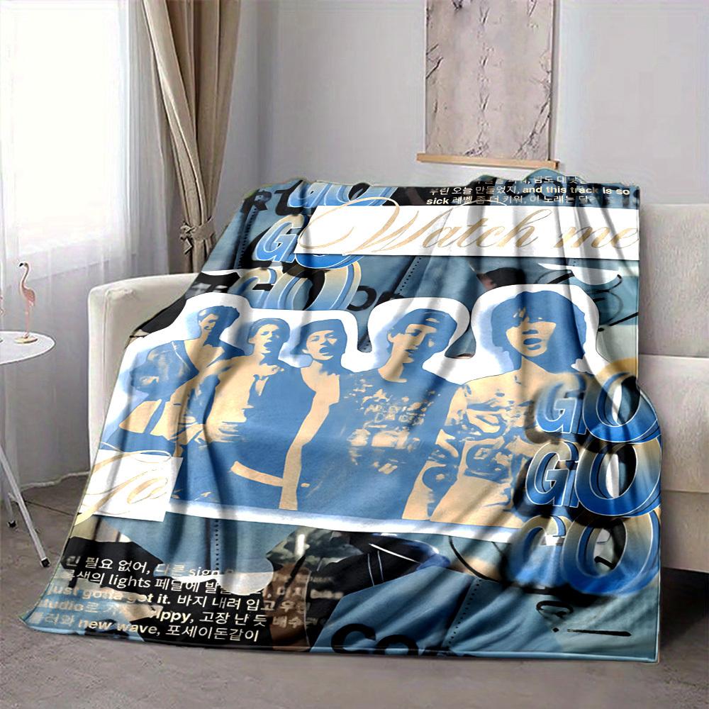 1PC Cortis, K pop Blanket Lightweight Flannel Throw Blanket for Sofa, Bed, Travel, Camping, Livingroom, Office, Couch