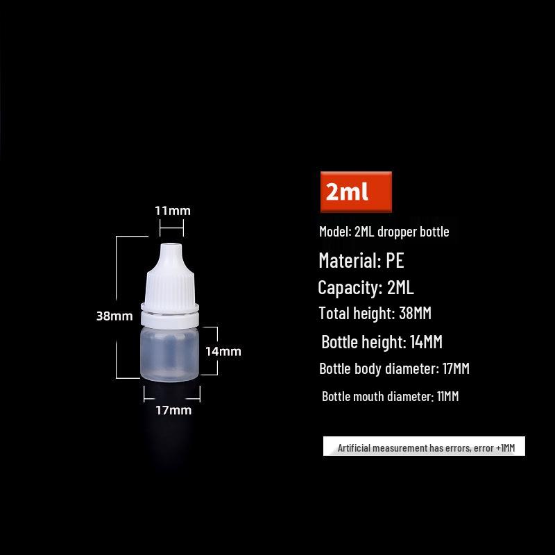 Göz Damlası İçin Beyaz Plastik Sıkılabilir Damlalıklı Şişe - 5/10/15/20/30ml Boyutları Mevcuttur