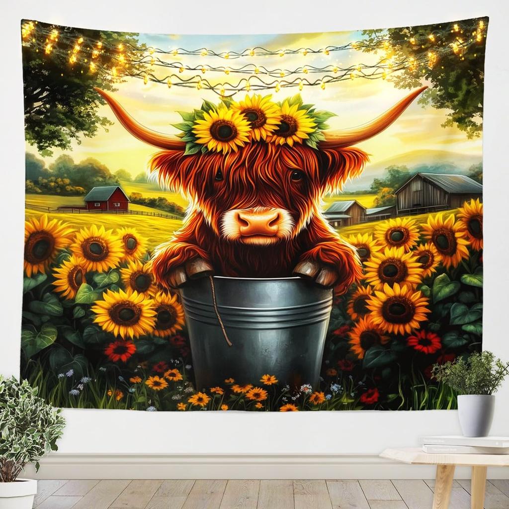 Chinese Dragon Tapestry, Black Dragon with Red Peony and Butterfly Print Wall Hanging for Bedroom, Living Room Decor
