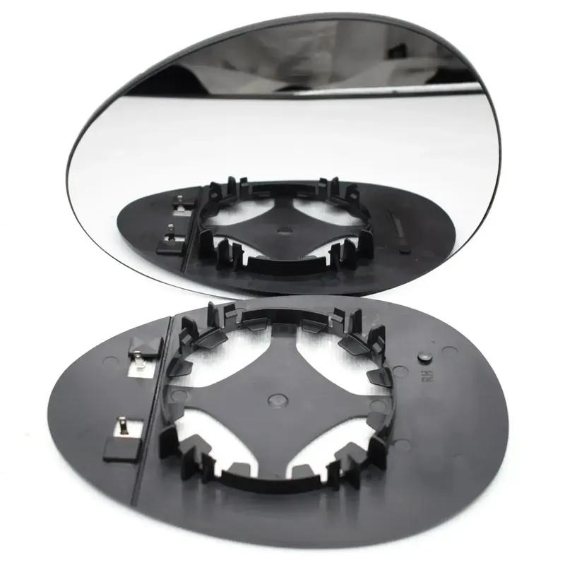 For BMW MINI R55 R56 R57 R58 R59 R60 R61 2PCS Outer Rearview Side Wing Mirror Lower Glass Lens Reflector Lens Car With Heated