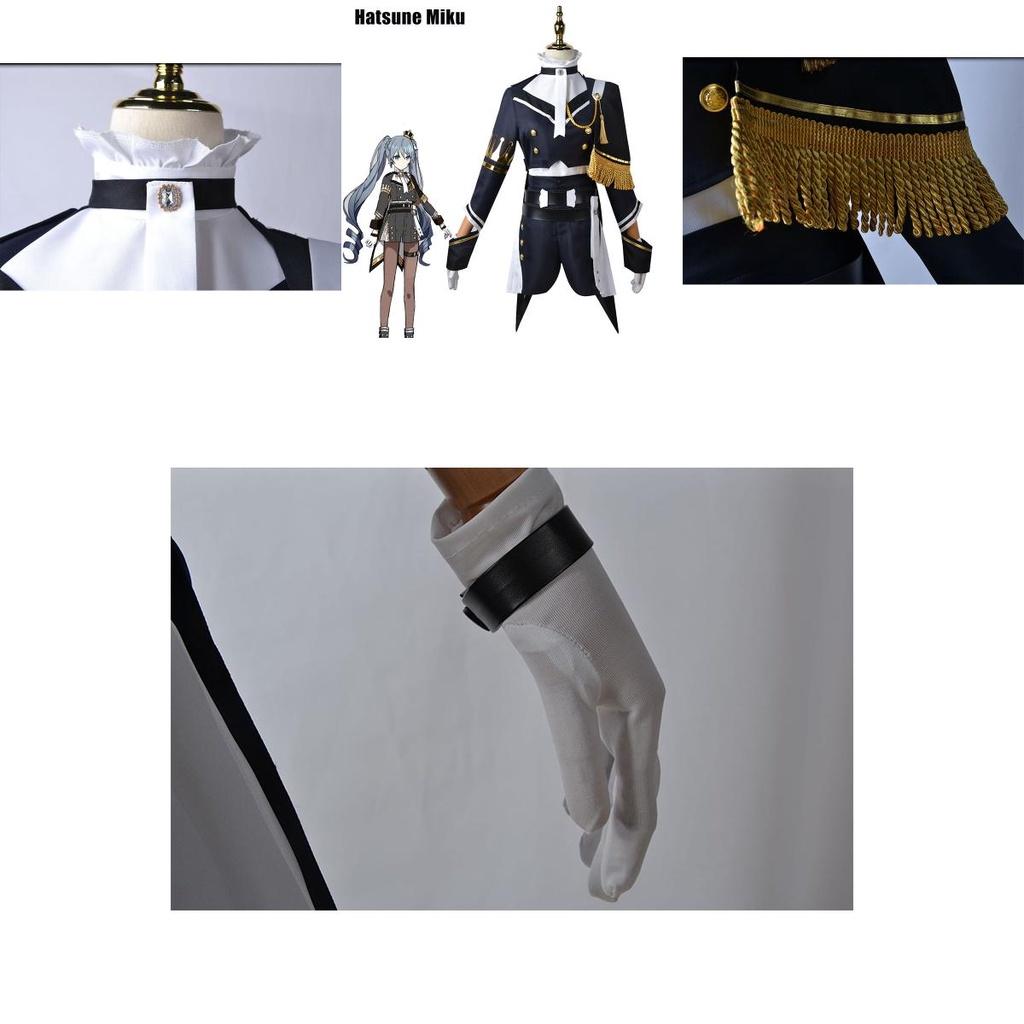 Hatsune Miku Military Costume Suit Halloween Cosplay Party Dress