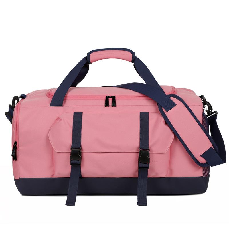 Dry and Wet and Separate Shoes Yoga Gym Bag Large Capacity Fashionable Contrasting Color Portable Pressure-reducing Travel Bag