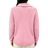 Women's Color Long Sleeve Sweater with Detail for Fall and Winter