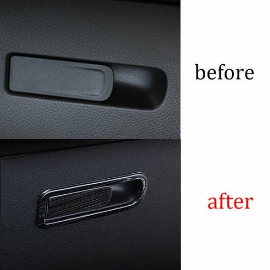 Trim For Benz GLA W156 -22 Co-Pilot Storage Box Handle Panel Titanium Black