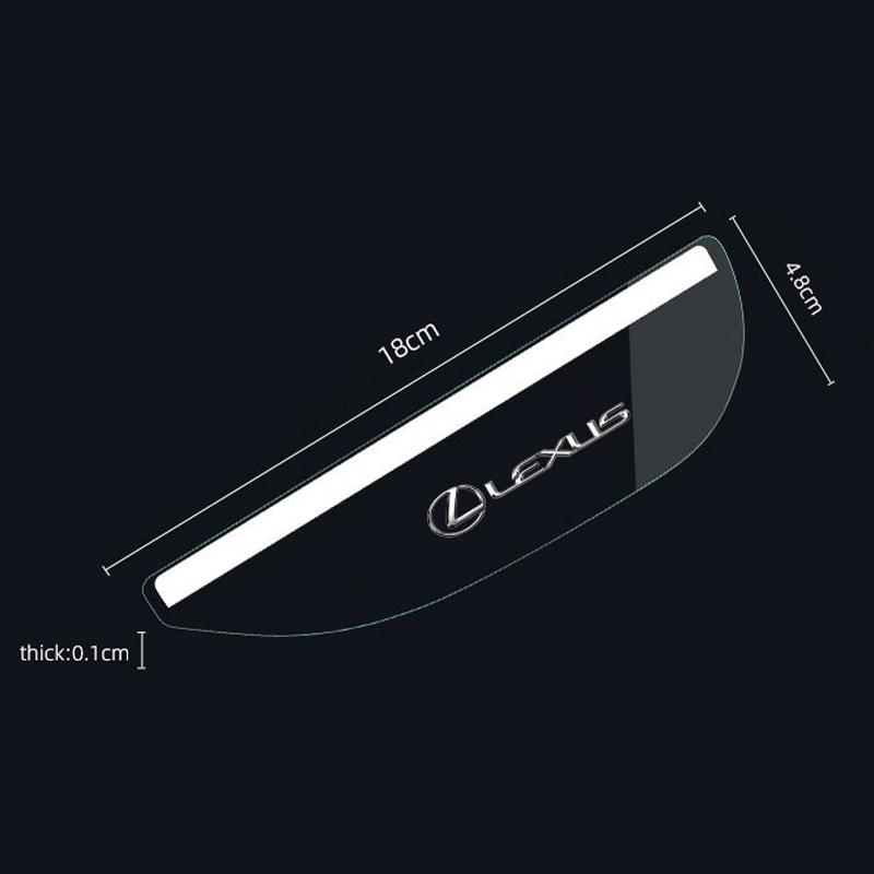 Car Rearview Mirror Block Rainwater Eyebrow Accessories For Lexus LS LC IS350 ES300 GS350 CT200h GX460 LX570 RX500h NX300 UX260