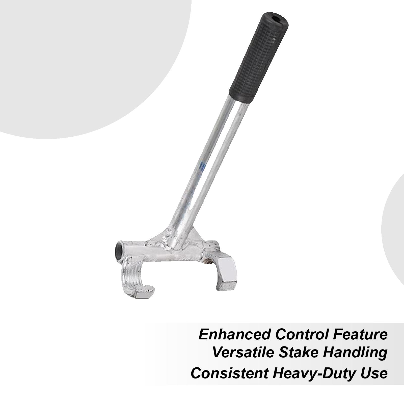 

Greenhouse Pole Remover Pole Remover Gear Pile Foundation Removal Device For Fence Greenhouse Farm Garden Pasture Railing 18 to 23mm tubes