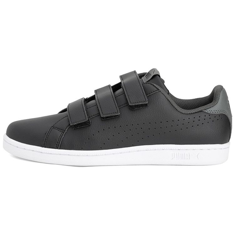 Puma Smash Velcro Unisex Black White Sneakers 363723-02 EU 36