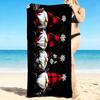 1Pc Christmas Gnome Parade Beach Towel, Quick Dry, Multi-Use for Beach Pool Gym Yoga Home Travel, Christmas, Halloween, Xmas Gift M928721
