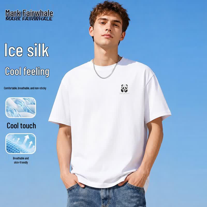 Mark Fairwhale Men s Loose Fit Cool Touch Ice Silk T-Shirt 3XL
